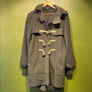 Free People Olive Green Women's Duffle Coat